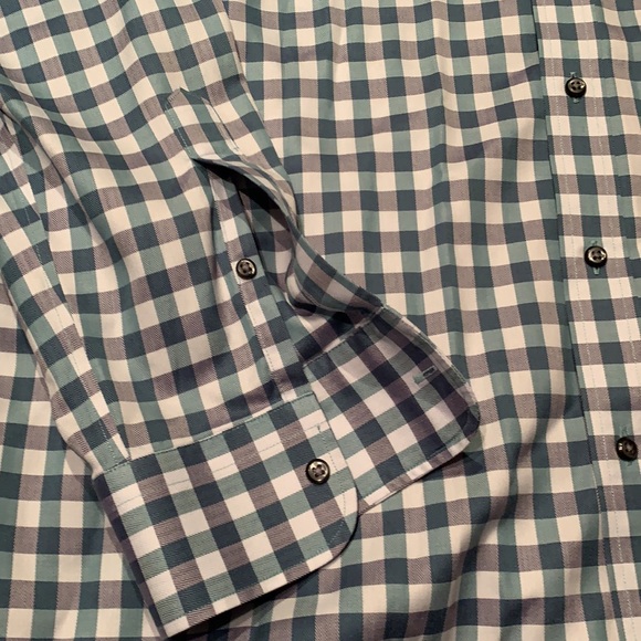 Nordstrom Men’s Shop blue/green dress shirt - Picture 3 of 3